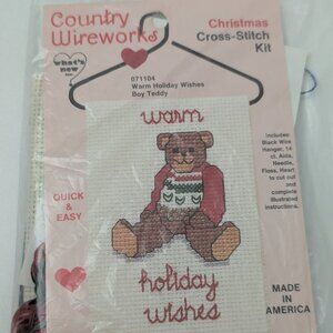 Country Wireworks Warm Holiday Wishes CrossStitch Kit